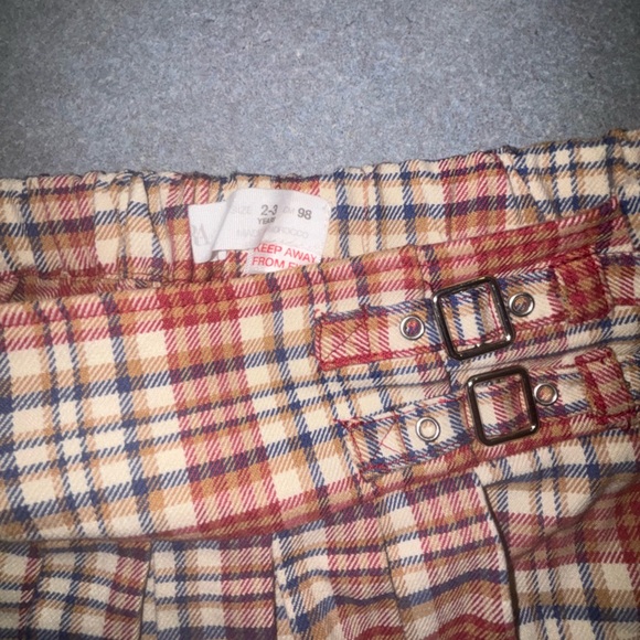 Zara toddler plaid skort in great condition. - Picture 3 of 3